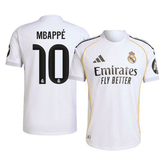 MBAPPÉ #10 Men's Real Madrid 2025/26 Home Soccer Jersey Premium product view 1