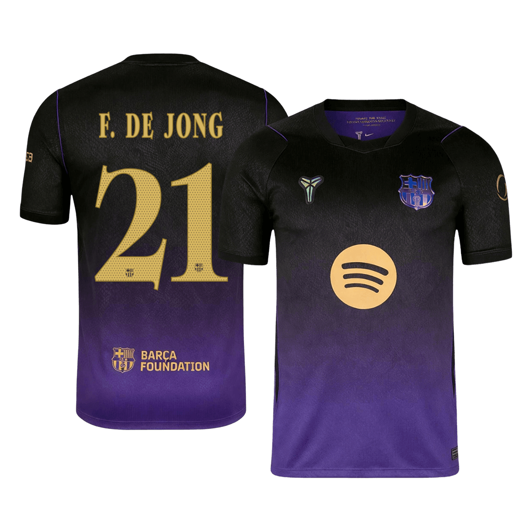 F. DE JONG #21 Men's Barcelona UCL 2026/27 Away Soccer Jersey product view 1