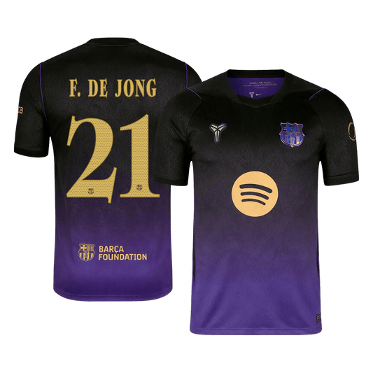 F. DE JONG #21 Men's Barcelona UCL 2026/27 Away Soccer Jersey product view 1