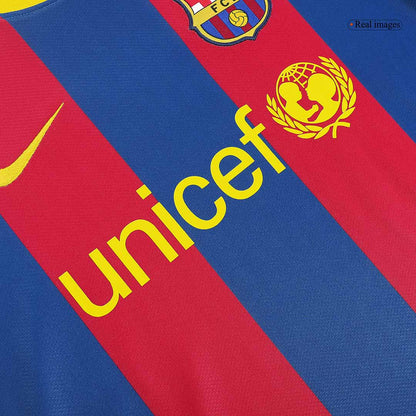 Retro Men's Barcelona 2010/11 Home Soccer Jersey product view 5