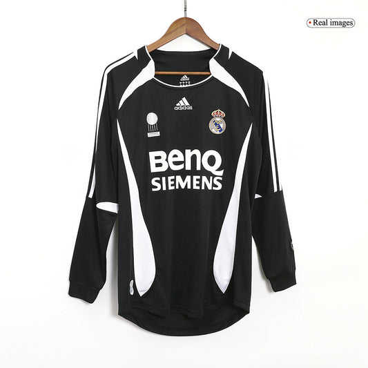 Retro Men's Real Madrid 2006/07 Away Long Sleeve Soccer Jersey product view 1