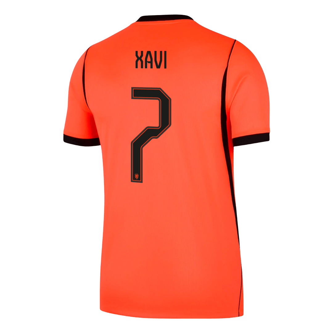 XAVI #7 Men's Netherlands World Cup 2026 Home Soccer Jersey product view 9