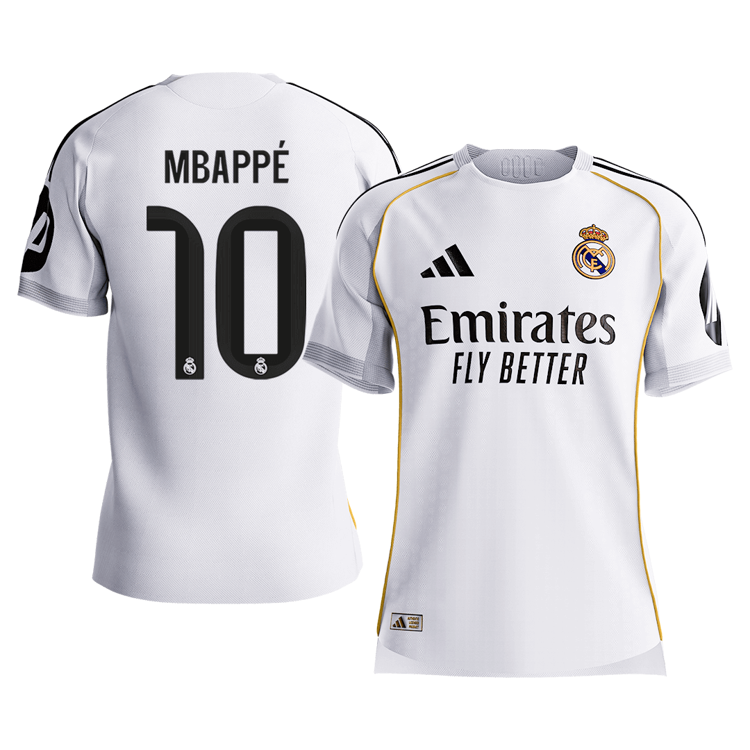 MBAPPÉ #10 Men's Real Madrid 2025/26 Player Version Home Soccer Jersey - Slim Fit Premium product view 1